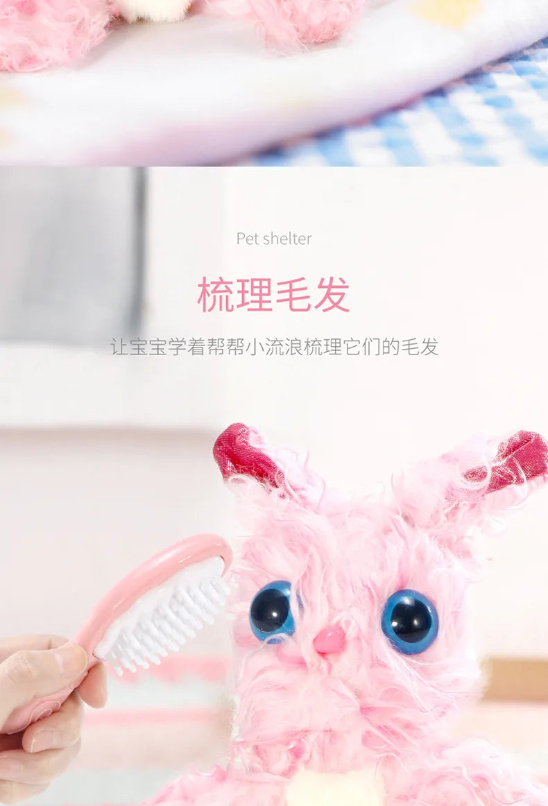 Brushing Hair to Electric Simulation Plush Toy | Arroura Studio