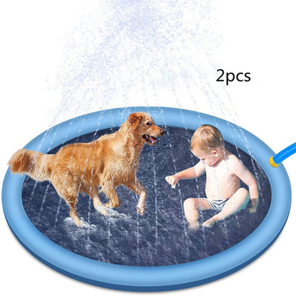 Non-Slip Splash Pad For Kids And Pet Dog Pool Summer Outdoor Water Toys