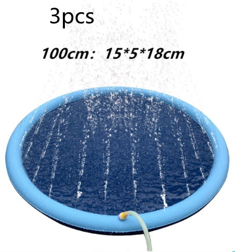 Non-Slip Splash Pad For Kids And Pet Dog Pool Summer Outdoor Water Toys