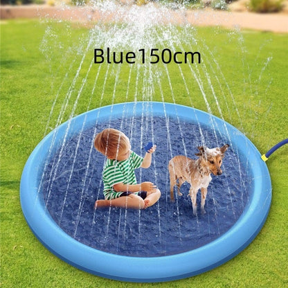 Non-Slip Splash Pad For Kids And Pet Dog Pool Summer Outdoor Water Toys