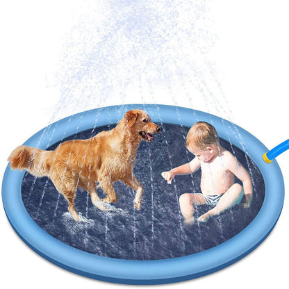 Non-Slip Splash Pad For Kids And Pet Dog Pool Summer Outdoor Water Toys