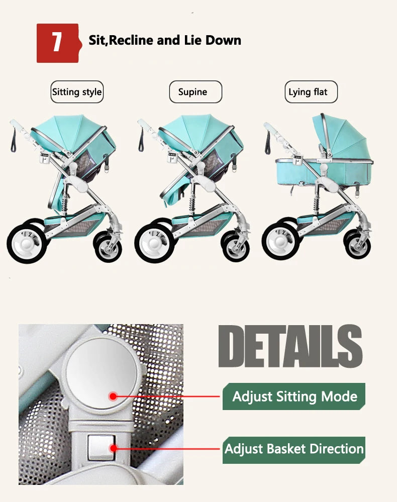 3 in 1 Infant Stroller Set Features (10)