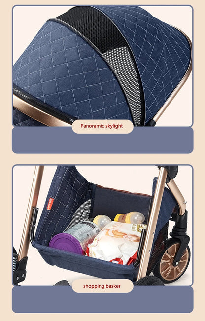 Comfortable portable baby strollers