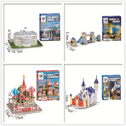 World Famous Architecture Building 3D Jigsaw Puzzle Toys For Kids Christmas Gift