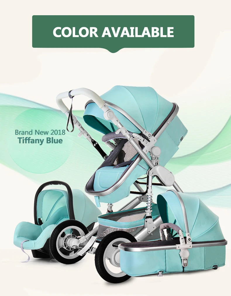 3 in 1 Infant Stroller Set Tiffany Blue