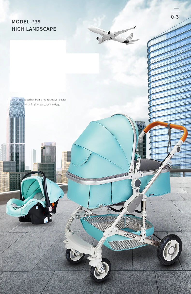 Luxury Multifunctional Baby Stroller