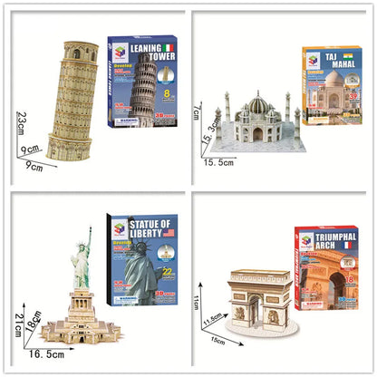 World Famous Architecture Building 3D Jigsaw Puzzle Toys For Kids Christmas Gift