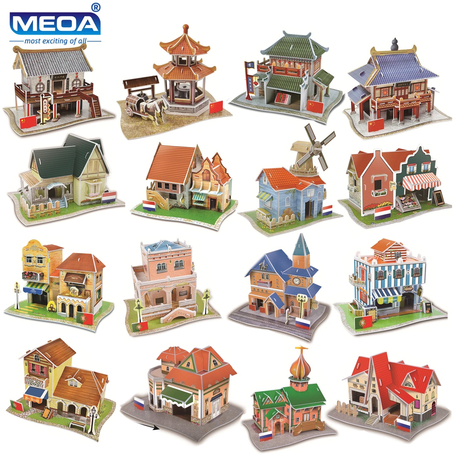 World Famous Architecture Building 3D Jigsaw Puzzle Toys For Kids Christmas Gift