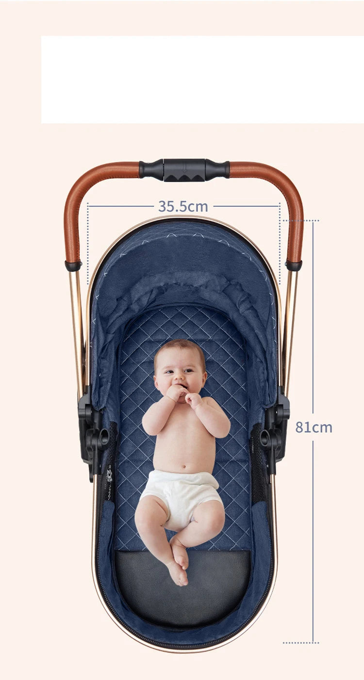 Comfortable portable baby strollers