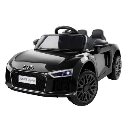 Kids Audi R8 Licensed Electric Ride-On Car – Black