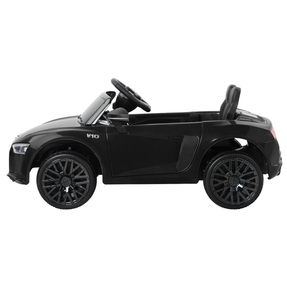 Kids Audi R8 Licensed Electric Ride-On Car – Black