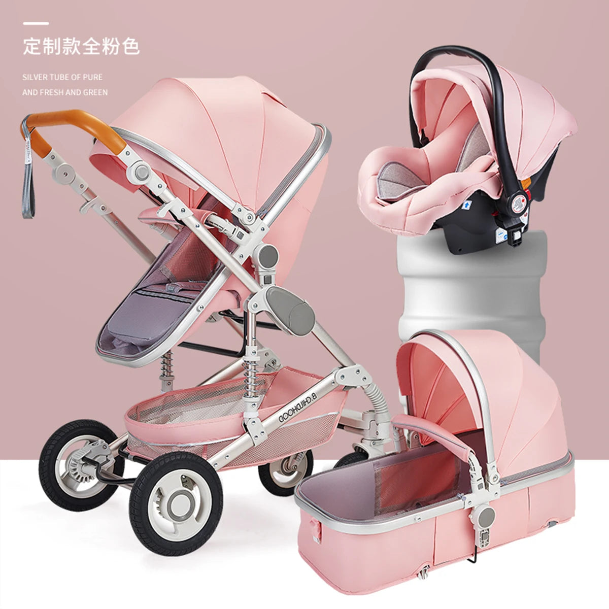 3 in 1 stroller folding two-sided (8)