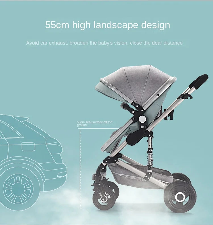 Luxury High Landscape Baby Strollers