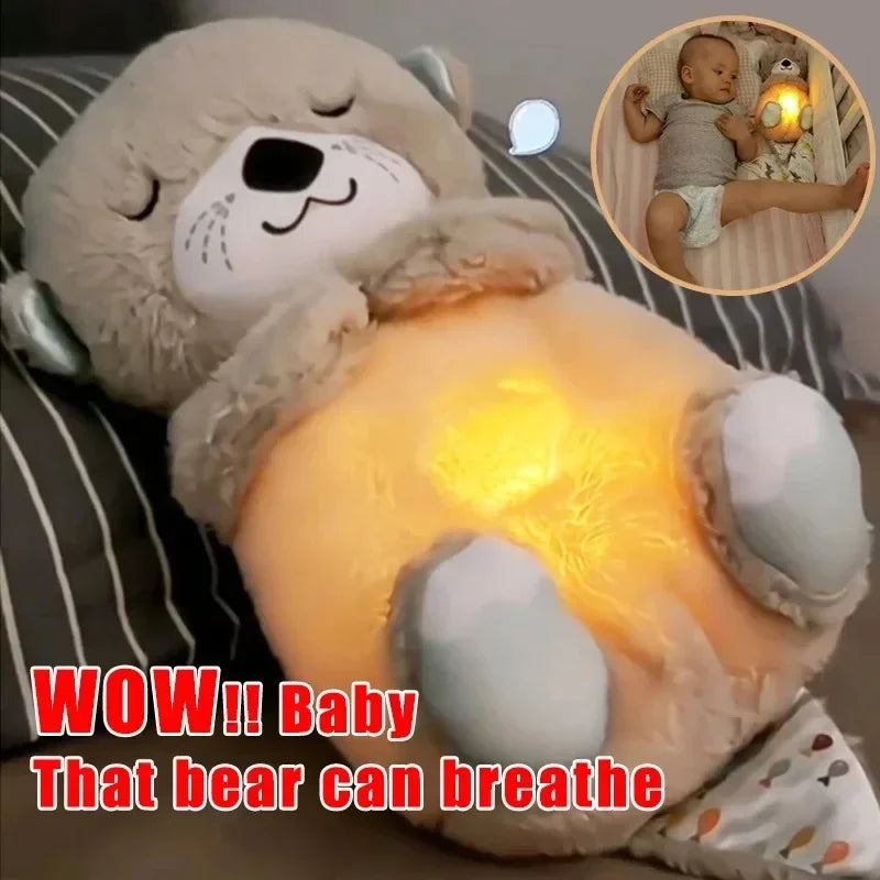 Cute Breathing Otter Soothing Plush Teddy Bear