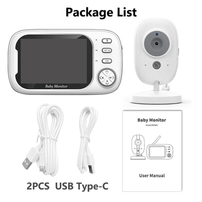 Cdycam 3.5-Inch Wireless Video Baby Monitor – Night Vision, Temperature Monitoring & 2-Way Audio