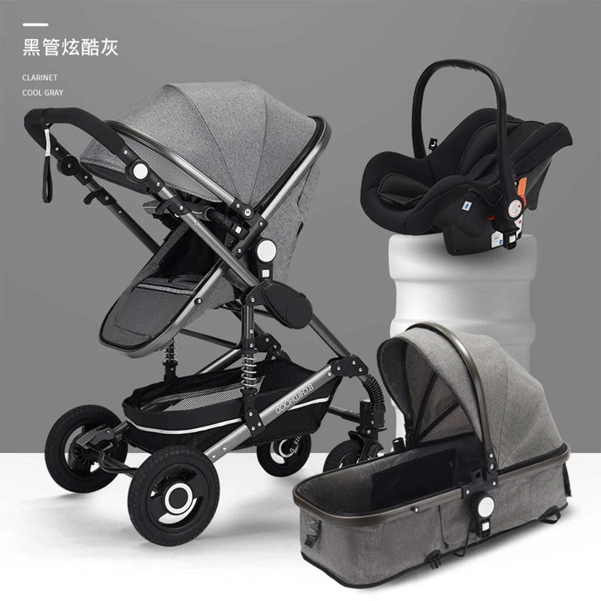 3 in 1 stroller folding two-sided (7)