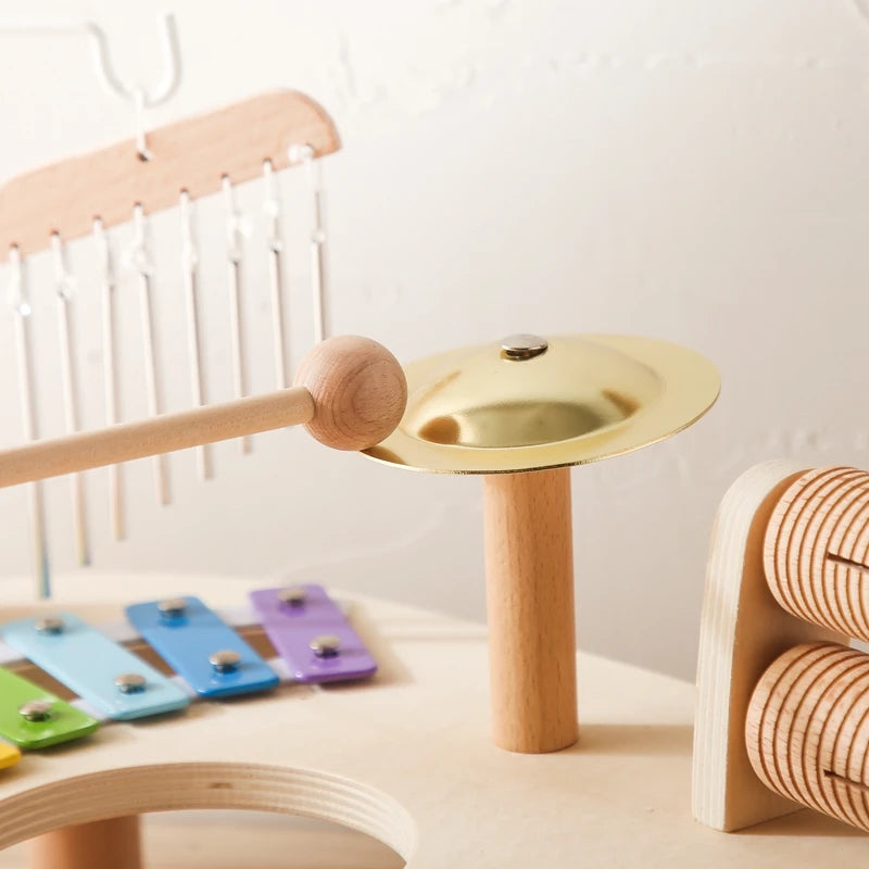 Wooden Xylophone & Aeolian Bells for Music Play