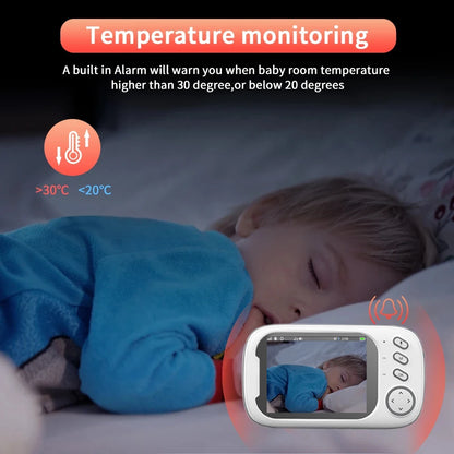 Cdycam 3.5-Inch Wireless Video Baby Monitor – Night Vision, Temperature Monitoring & 2-Way Audio