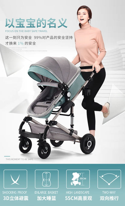 Luxury High Landscape Baby Strollers