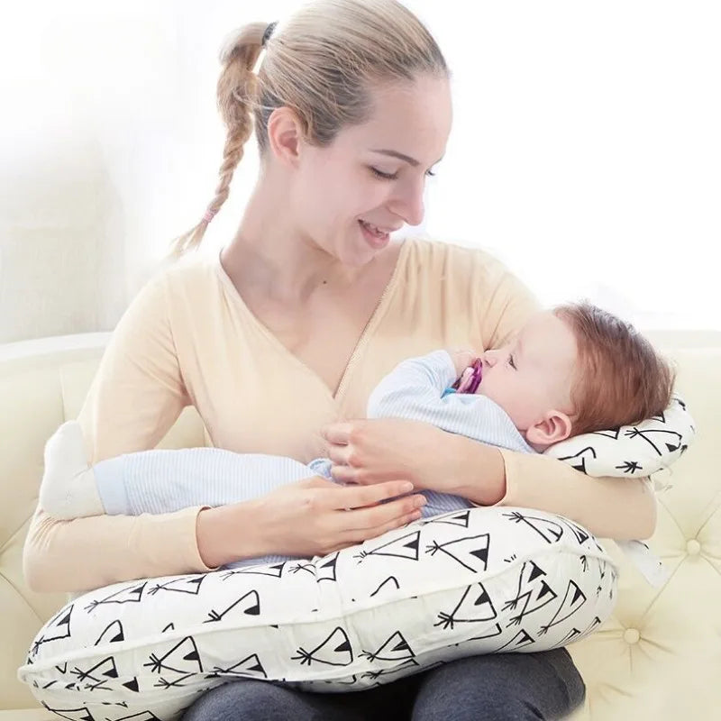 Baby in U-shaped Nursing Pillow (2)