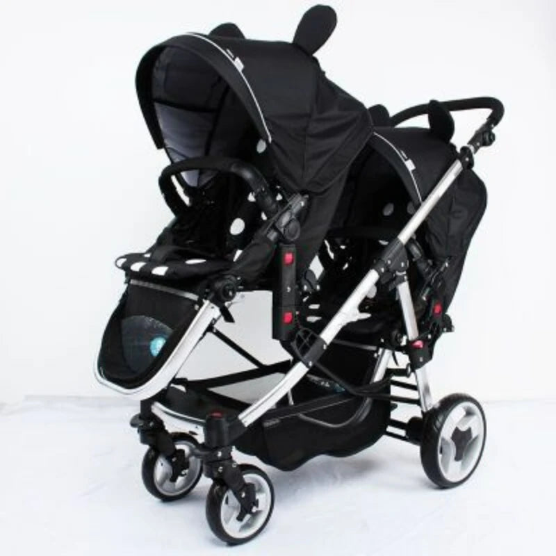 Multifunction Twin Stroller Trolley Baby