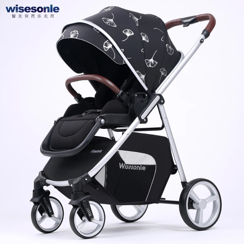 2 In 1 Portable Multifunctional Baby Stroller black (1)