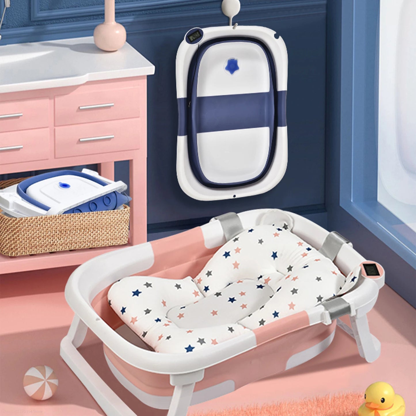 Real-time Temperature Silicone Baby Take A Bath