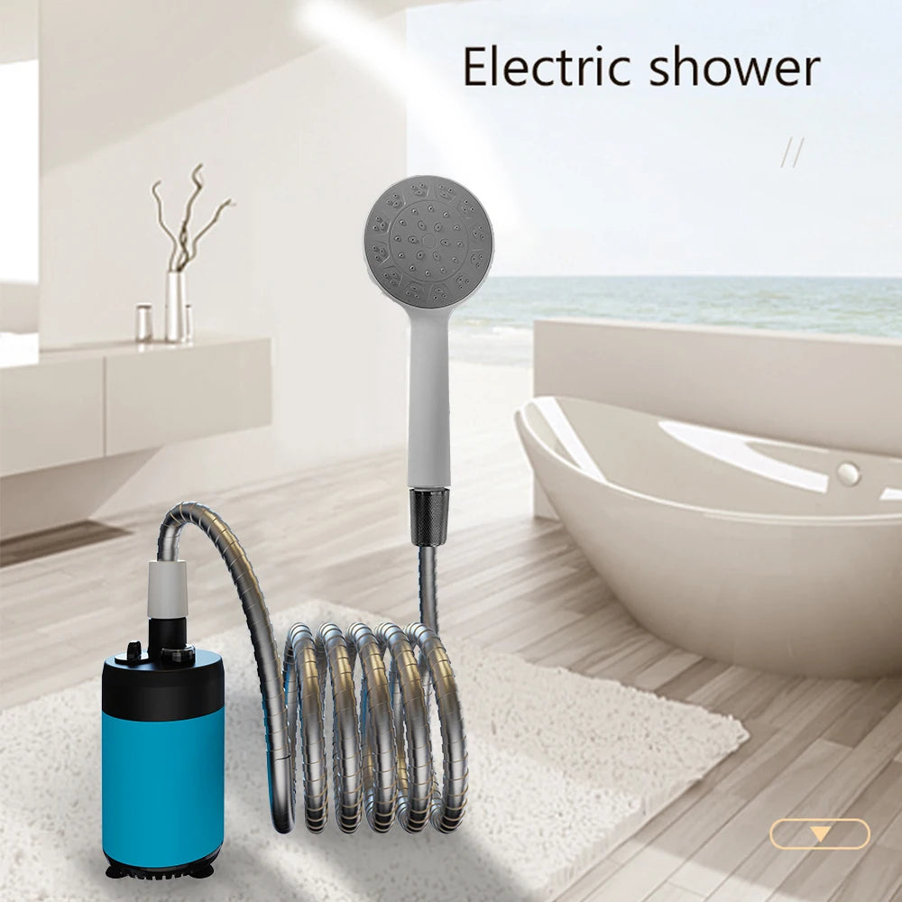 Portable Handheld Electric Shower Rechargeable