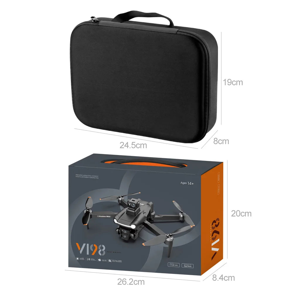 Xiaomi V198GPS Drone ESC 8K Professional HD Camera Brushless Obstacle Avoidance Aerial Optical Foldable Quadcopter Mini Drone