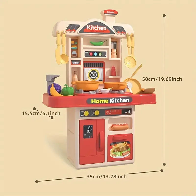 Realistic Pretend Play Cooking Toy for Kids Product Size