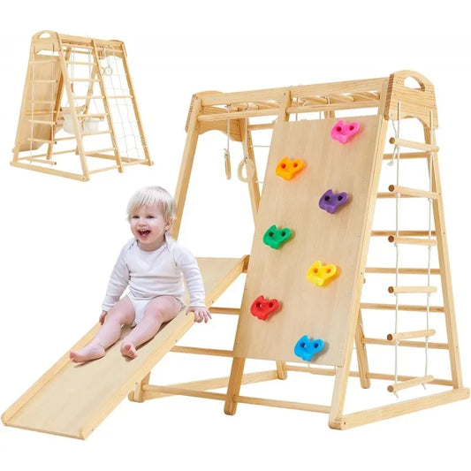 Wood Indoor Playground Climbing Toys