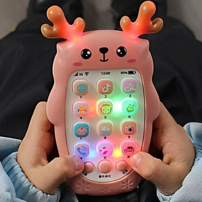 baby playing on the baby phone toy