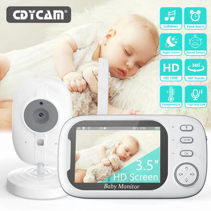 Cdycam 3.5-Inch Wireless Video Baby Monitor – Night Vision, Temperature Monitoring & 2-Way Audio