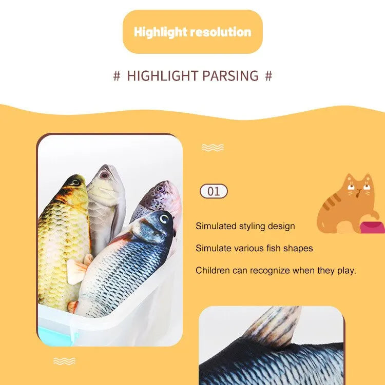 Electric Baby Sleeping Fish Toy