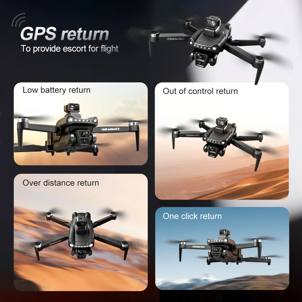 Xiaomi V198GPS Drone ESC 8K Professional HD Camera Brushless Obstacle Avoidance Aerial Optical Foldable Quadcopter Mini Drone