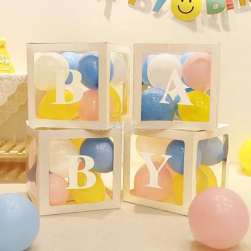 Transparent Balloon Letter Box Baby Shower