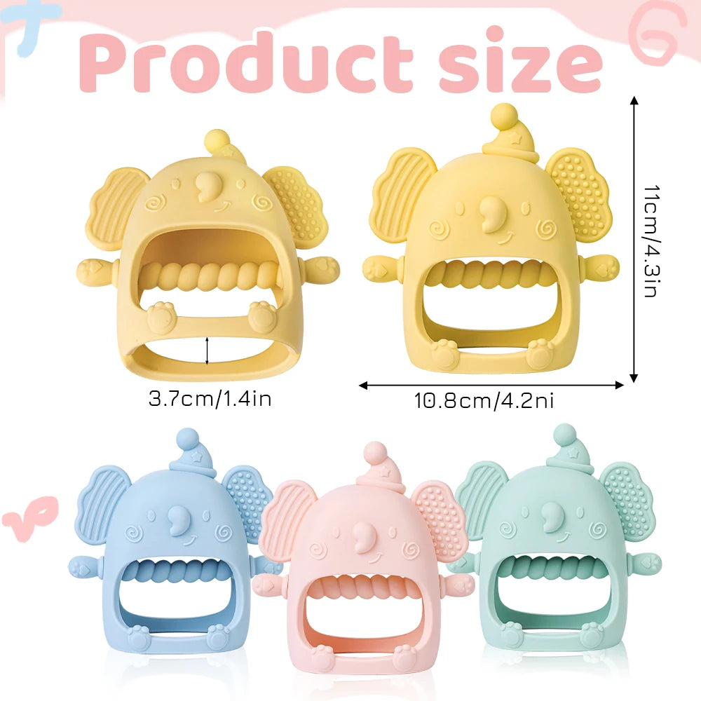 Baby silicone cute gum toy measurements 