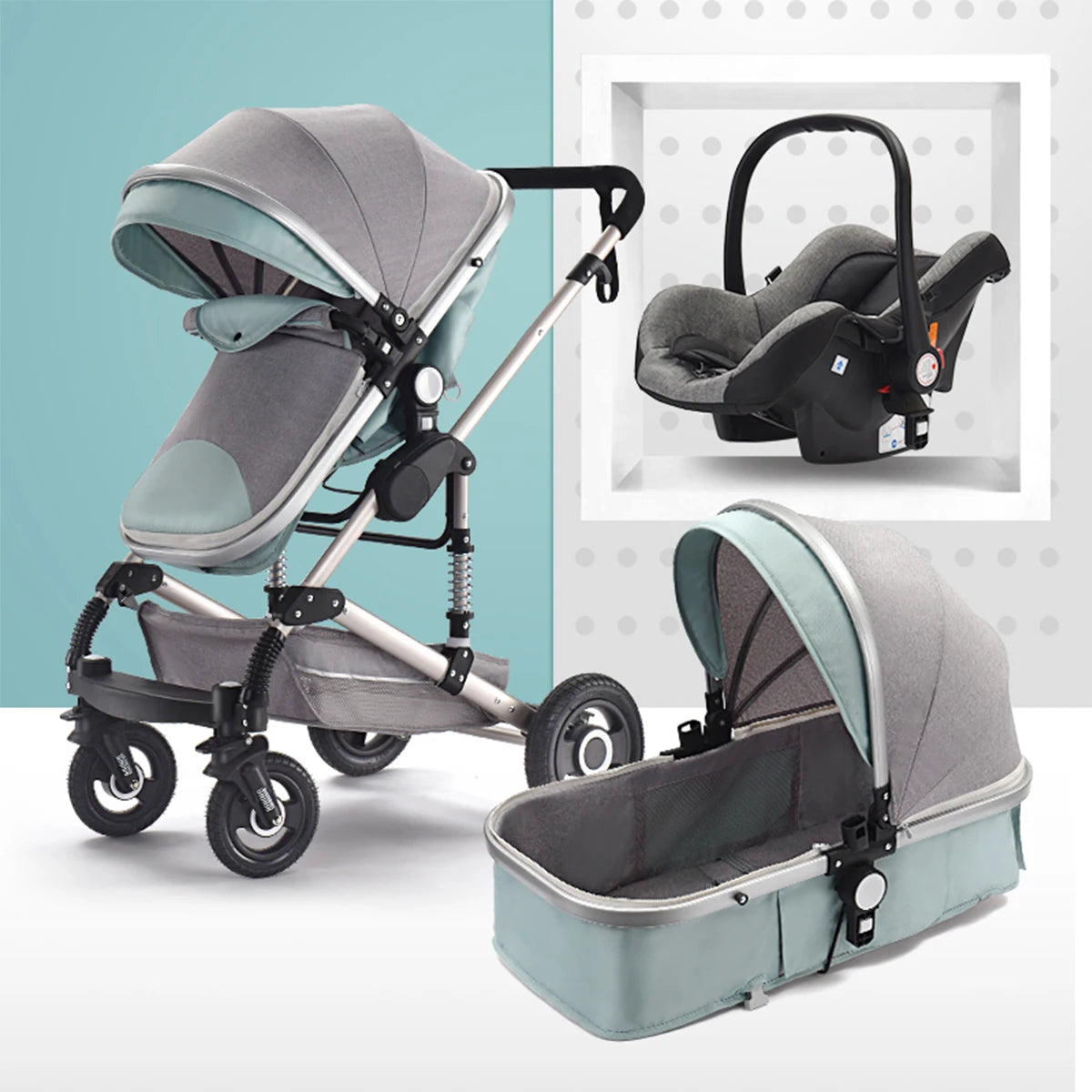 Luxury High Landscape Baby Strollers