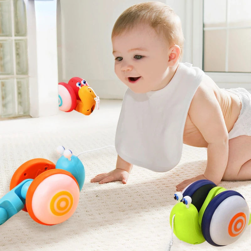 Children's Cute Rope Drag Snail Toy