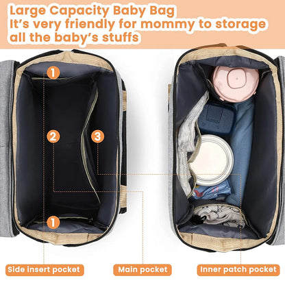 Mommy Baby Diaper Backpack with Changing Pad & USB Charging