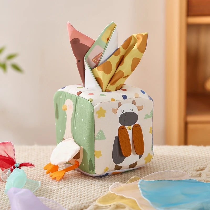 Montessori Toys Magic Cotton Animal Tissue Box