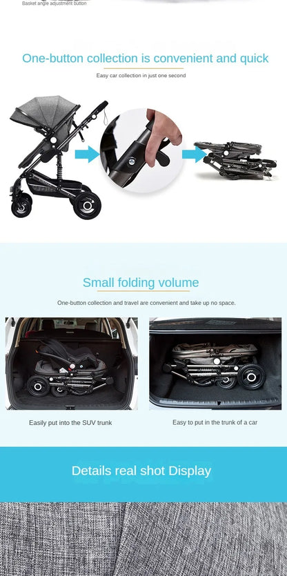 3 in 1 stroller folding two-sided features (14)