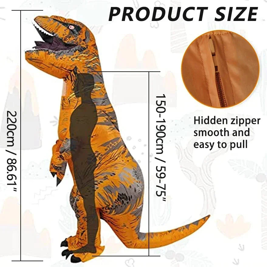 T-REX Inflatable Suit Adult Fancy Role-playing  Costume Dinosaur