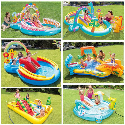 Epic Adventure Castle Inflatable Pool with Slide – Ultimate Summer Splash Fun for Kids