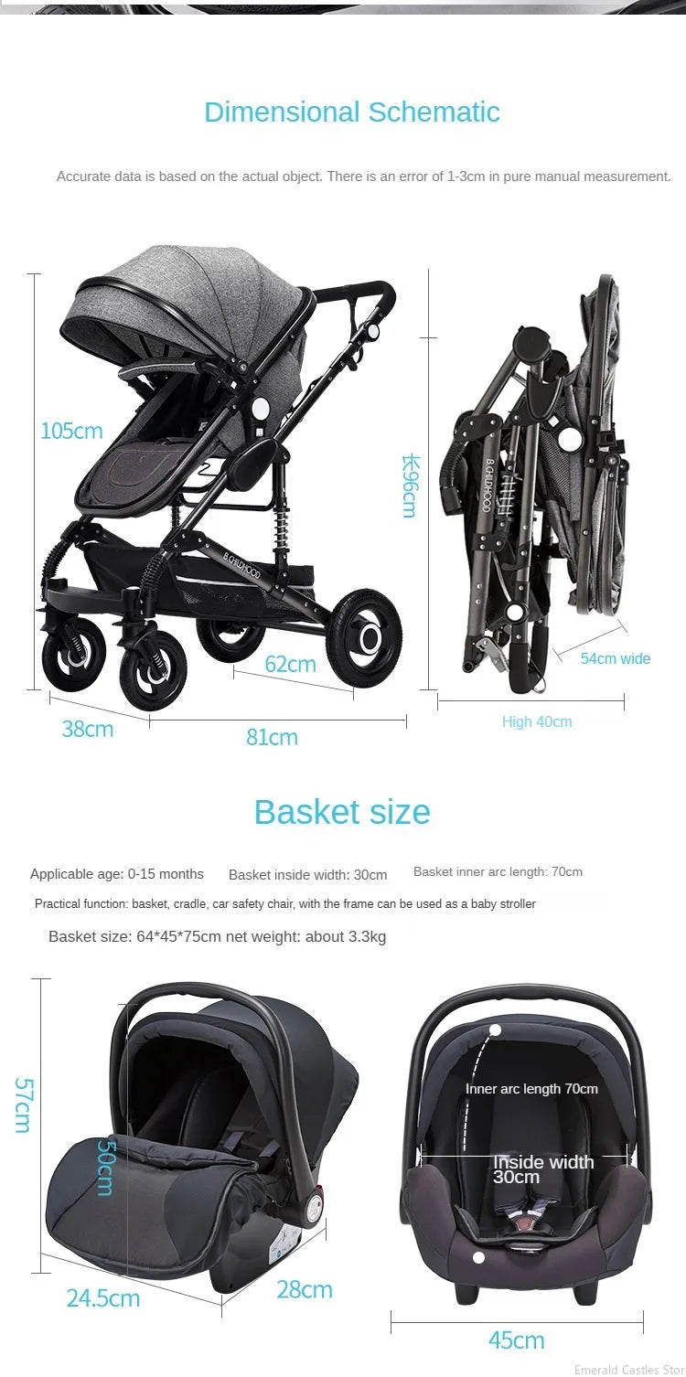 3 in 1 stroller folding two-sided features (18)