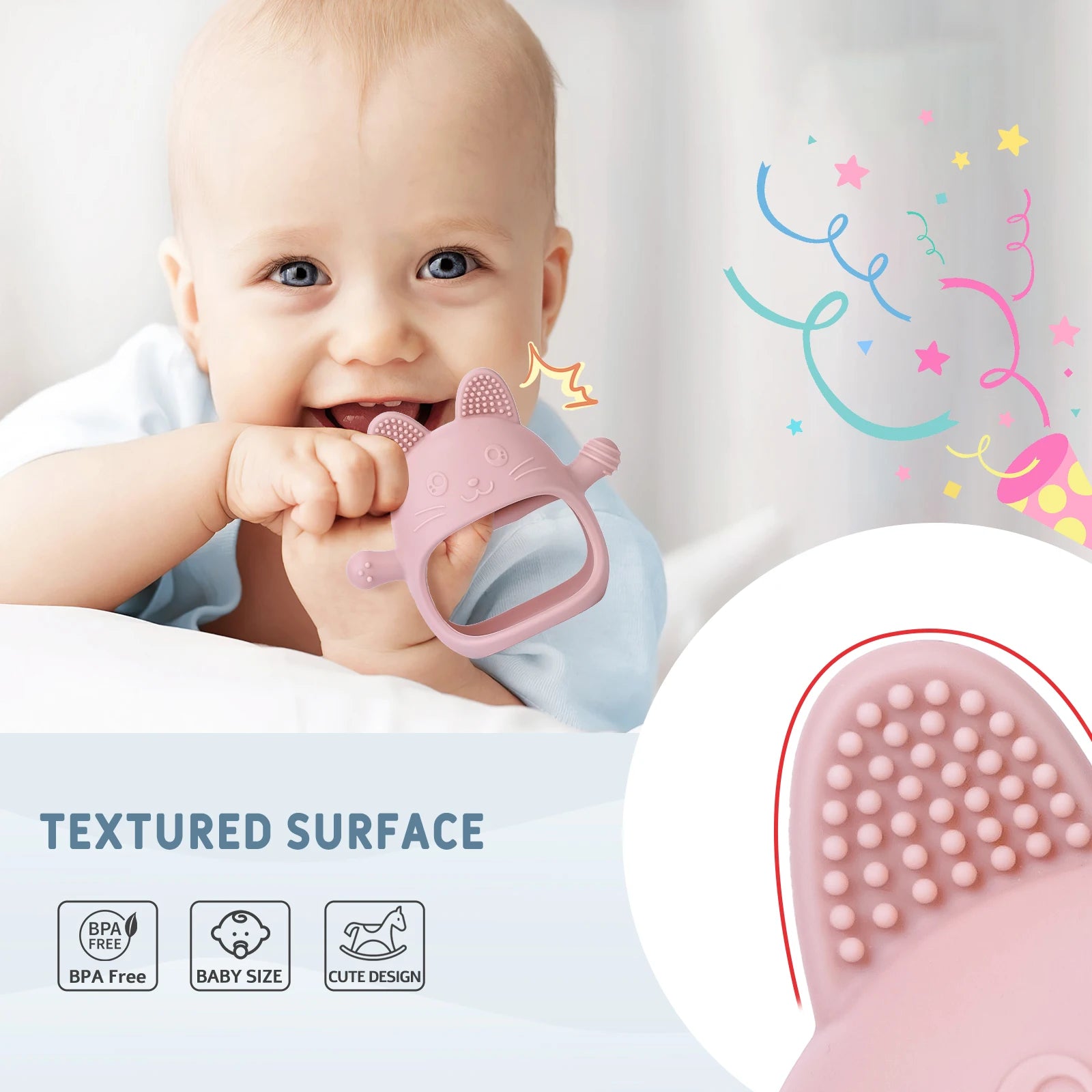 Baby silicone cute gum toy feature (18)