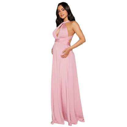 Sexy straps pregnant women's dresses