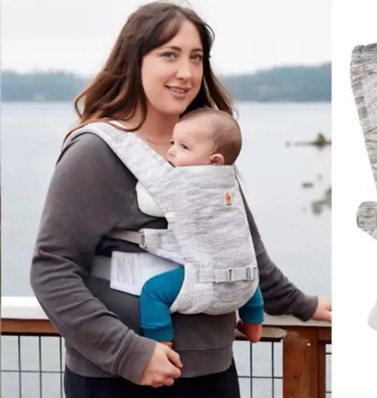 Mom carry her son in Baby Carrier Ergonomic (18)