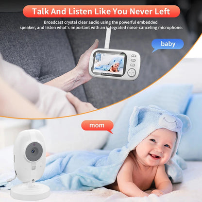 Cdycam 3.5-Inch Wireless Video Baby Monitor – Night Vision, Temperature Monitoring & 2-Way Audio