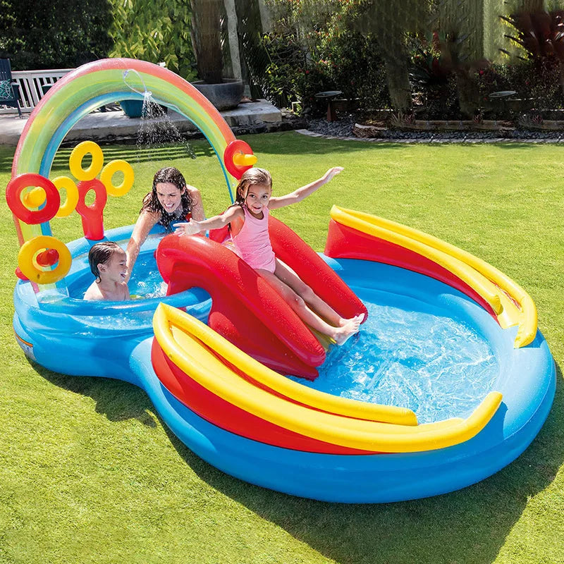 Epic Adventure Castle Inflatable Pool with Slide – Ultimate Summer Splash Fun for Kids